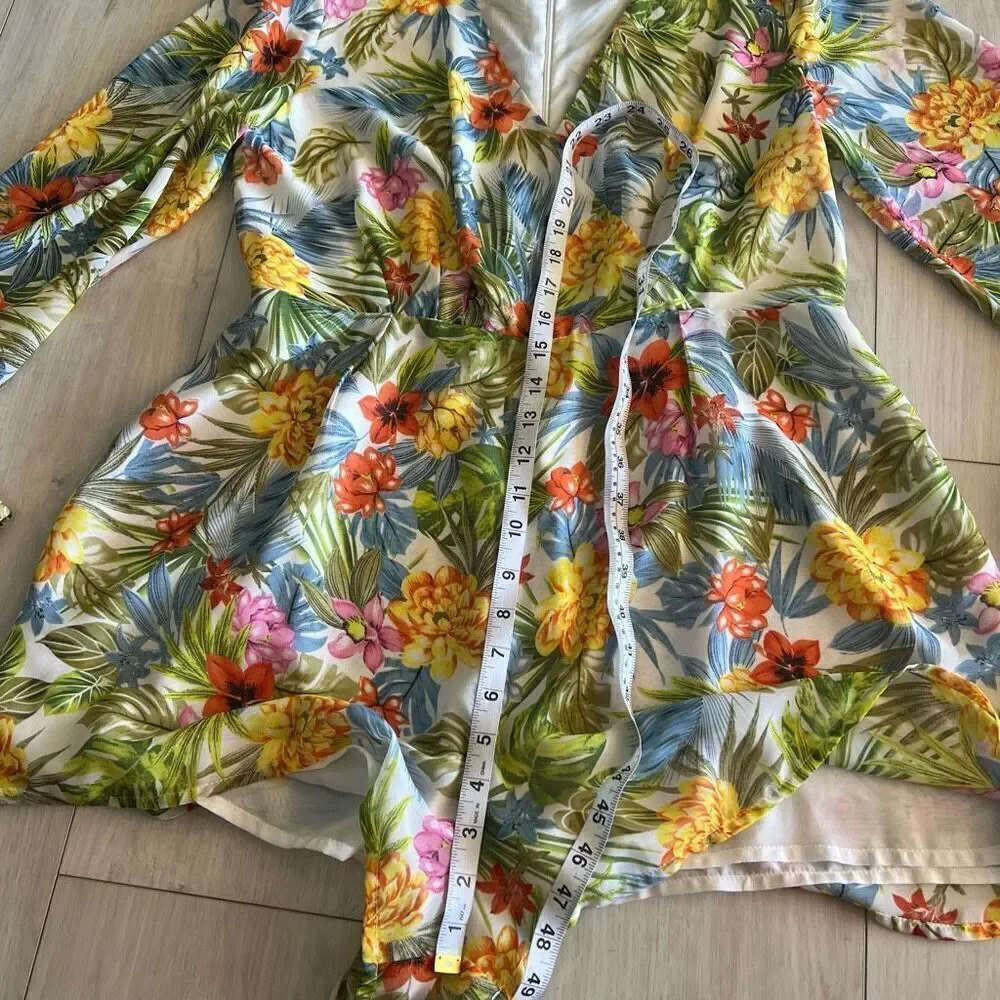 Glamorous floral romper size L